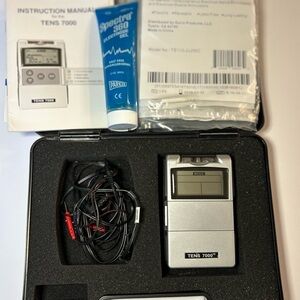 Silver Portable TENS Unit